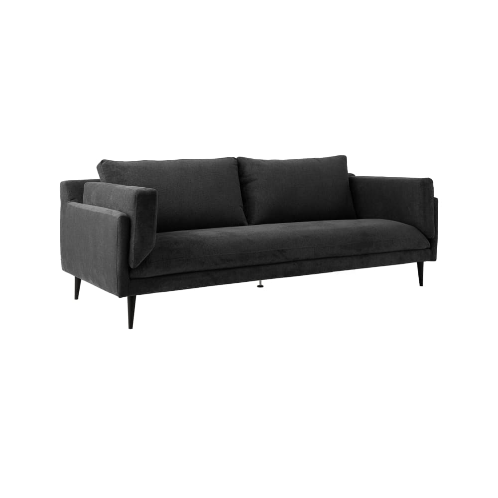 Canapé tissu recyclé 2 places anthracite — Beyit