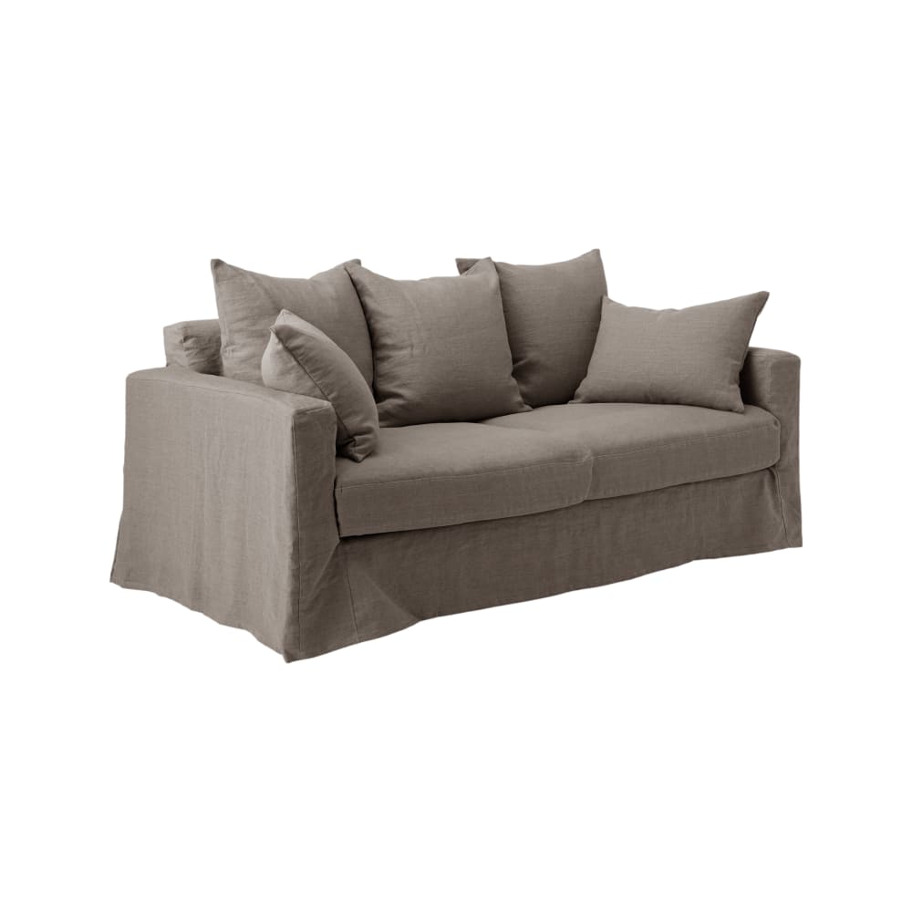 Canapé tissu déhoussable 4 places gris Canapé tissu déhoussable 4 places gris