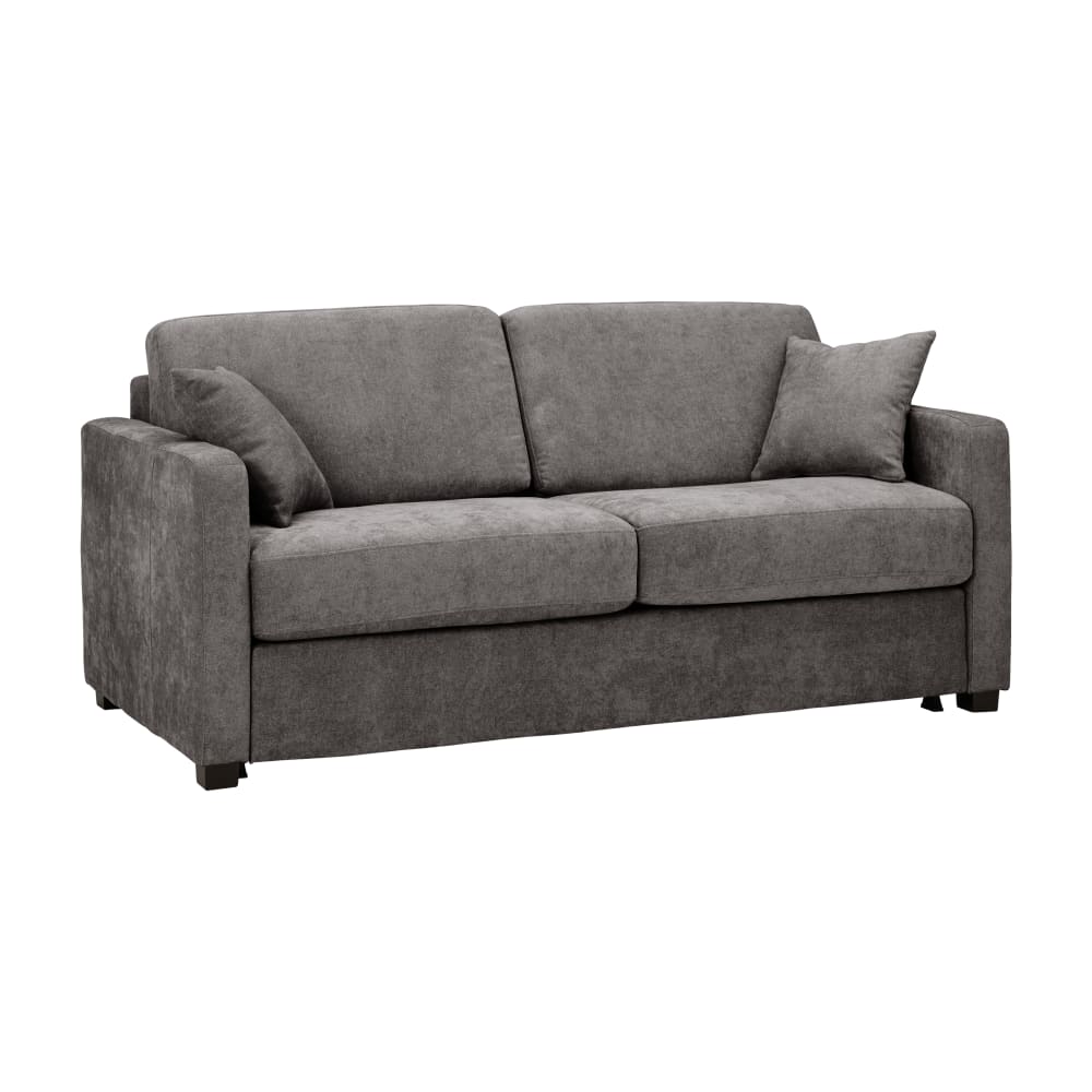 Canapé convertible tissu  4 places gris
