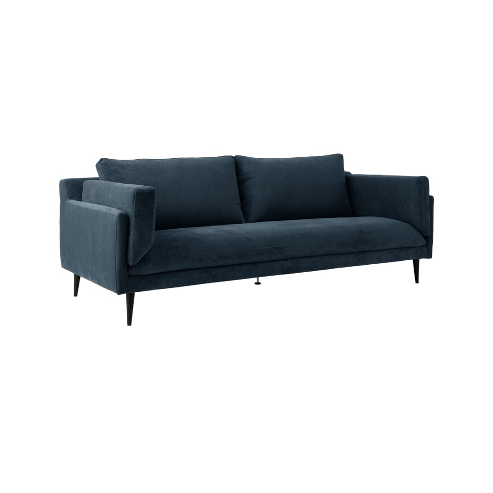 Canapé tissu recyclé 4 places bleu — Beyit