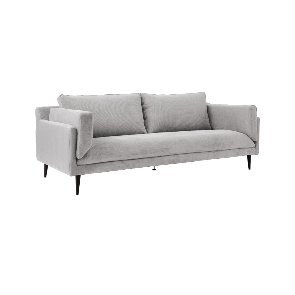 Canapé tissu recyclé 4 places gris clair — Beyit