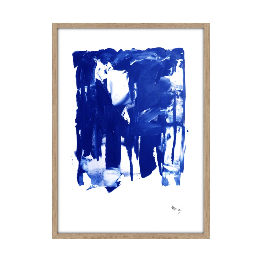 Tableau bleu klein cadre