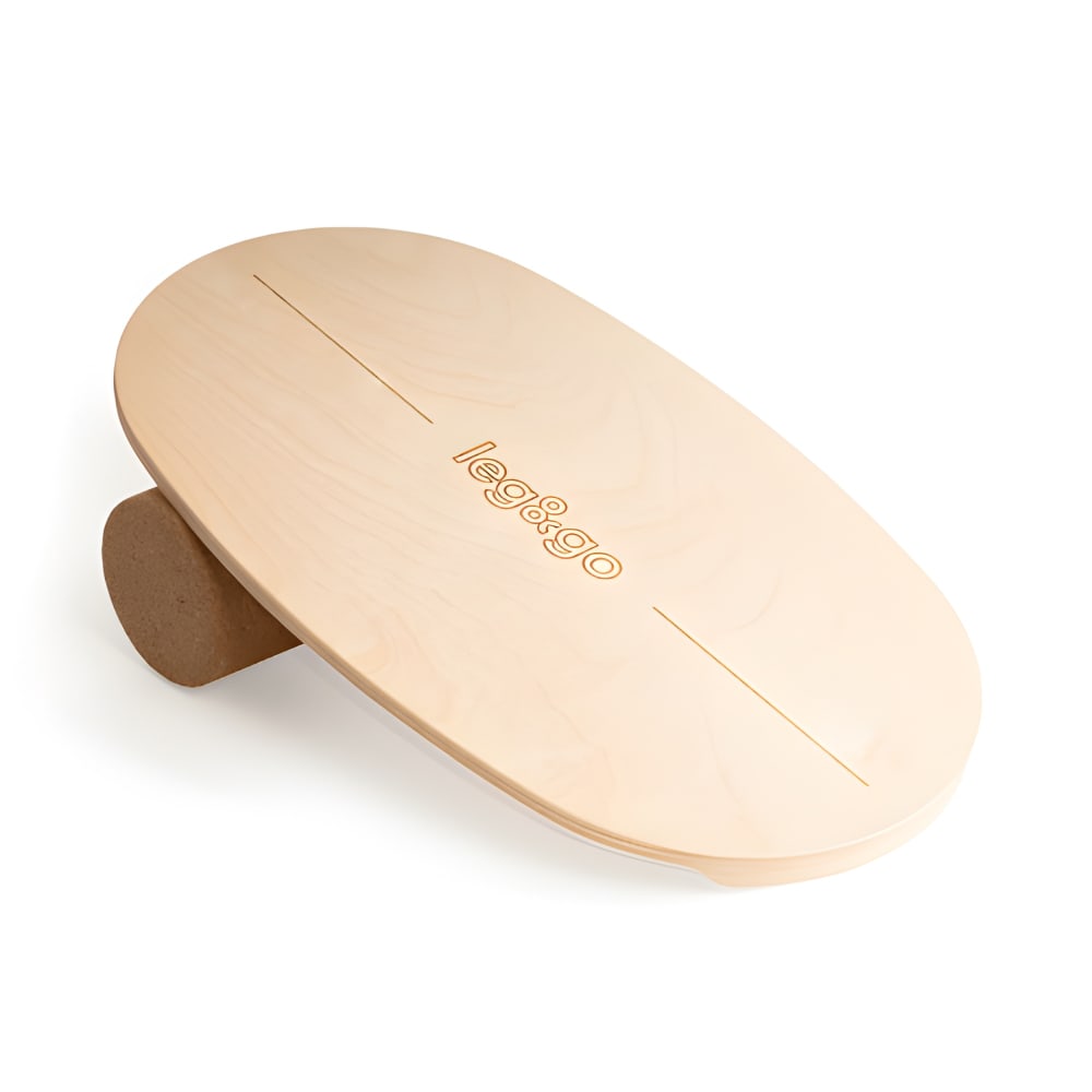 Leg&go Balancierbrett und Korkrolle für Kinder aus Sperrholz Braun