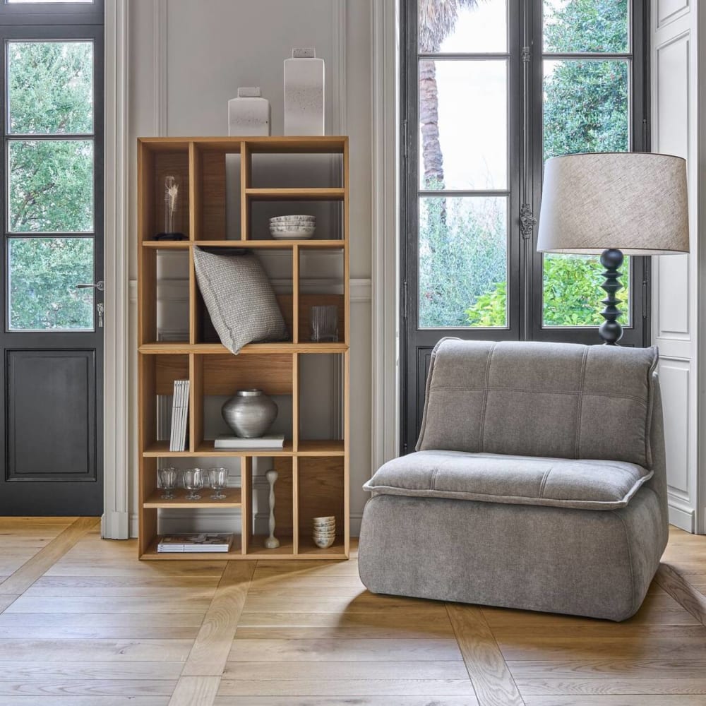 Etagère modulable effet bois h80