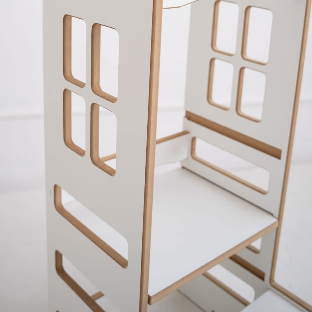 Montessori-Lernturm für Kinder aus Holz Weiß - Maisons Du Monde