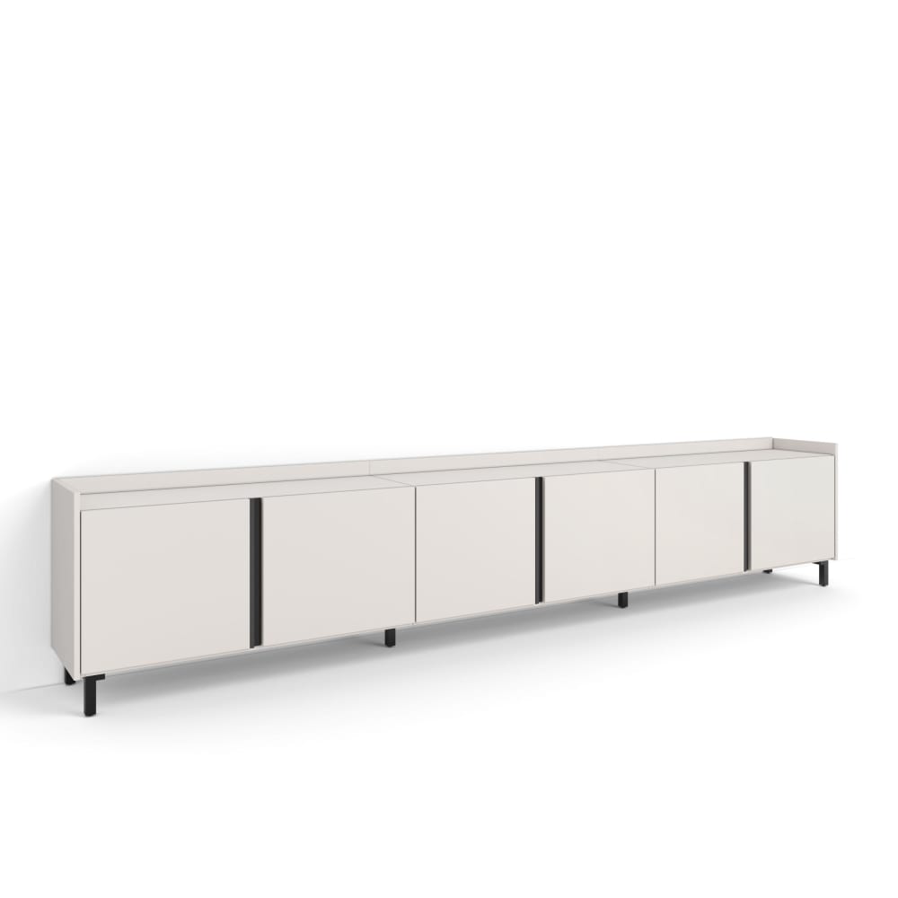 Meuble tv effet bois - pieds