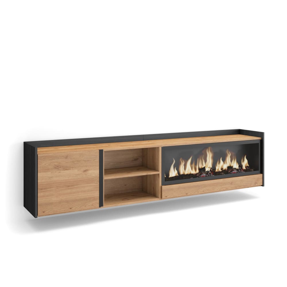 Meuble tv effet bois