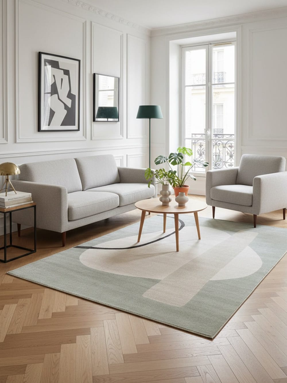 Tapis géométrique doux et confortable 160 x 230 cm — vue 3