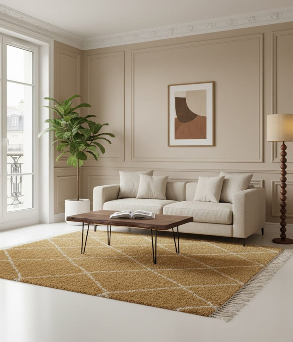 Tapis épais à franges doux et raffiné 160 x 230 cm — vue 3