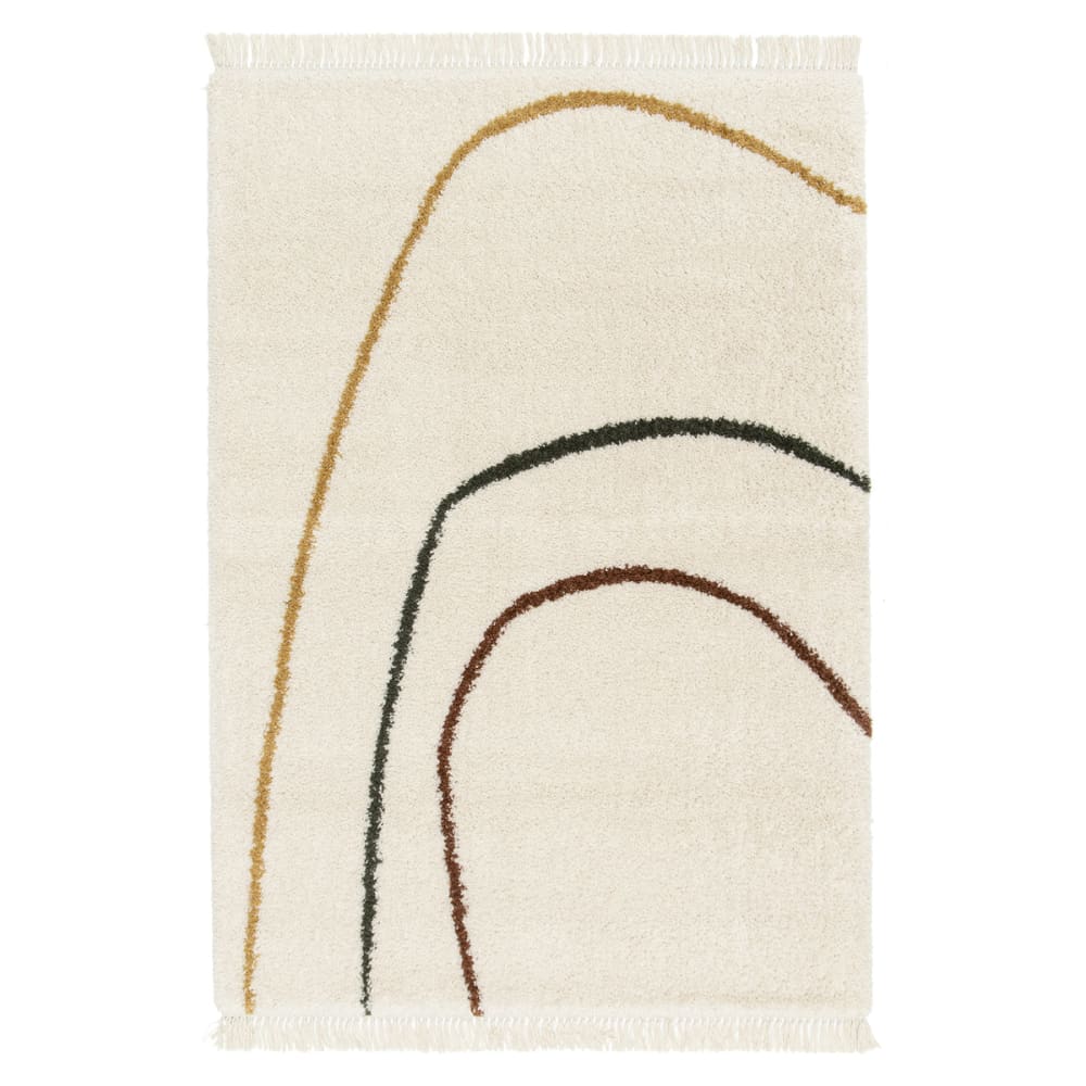 AFK Living Teppich, dick und mit Fransen 160 x 230 cm style modern Mehrfarbig Öko-Tex Zertifikat Pp - Polypropylen
