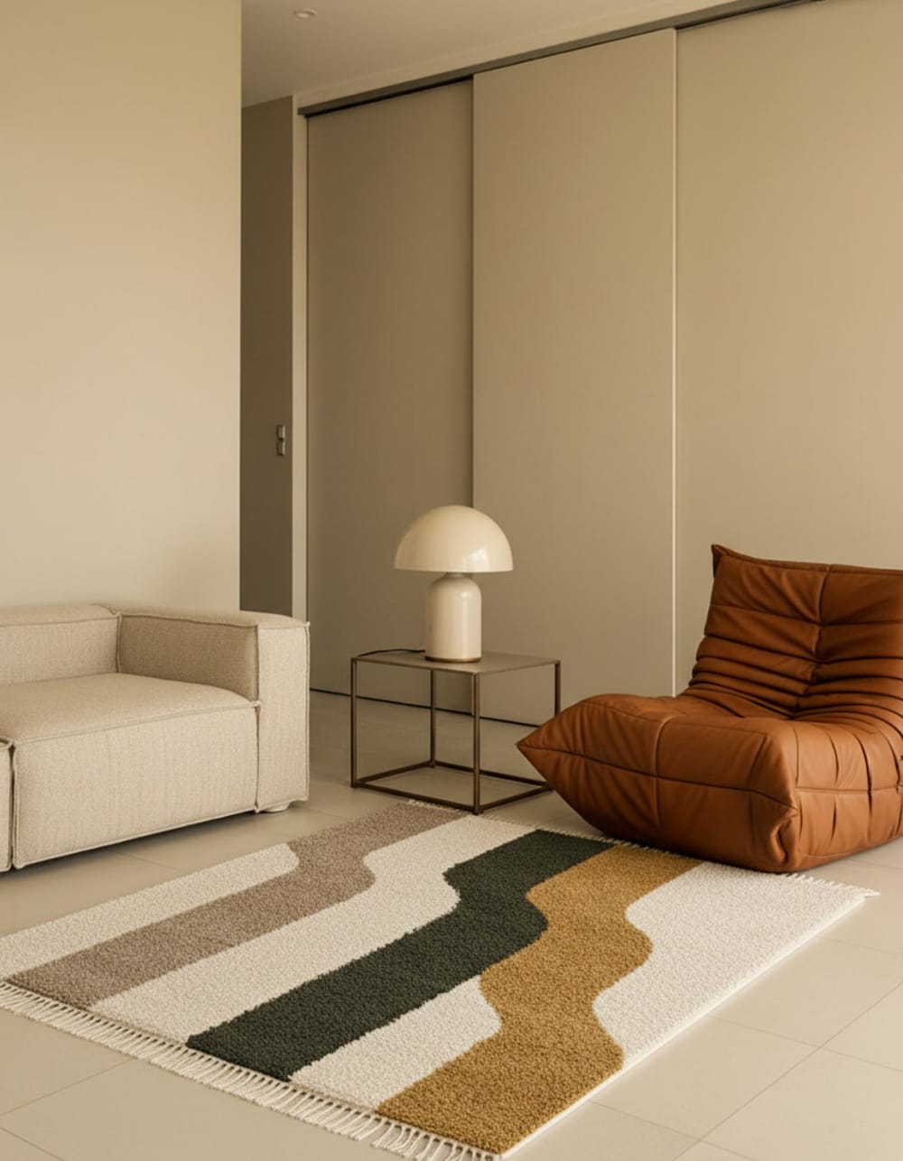 Tapis épais à franges 160 x 230 cm — vue 3