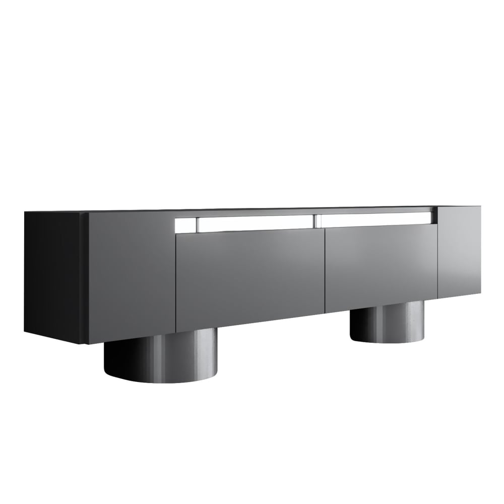 Meuble tv 2 portes abattantes