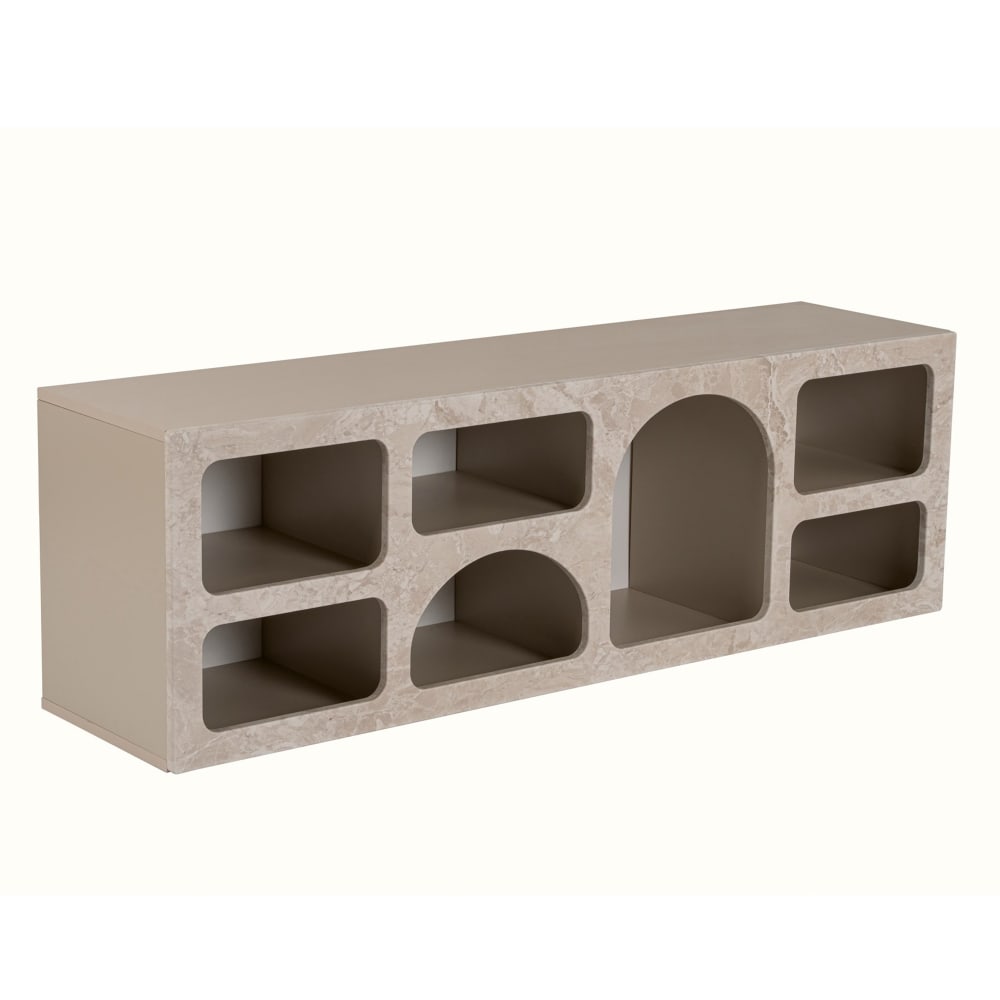 Meuble tv 7 niches beige