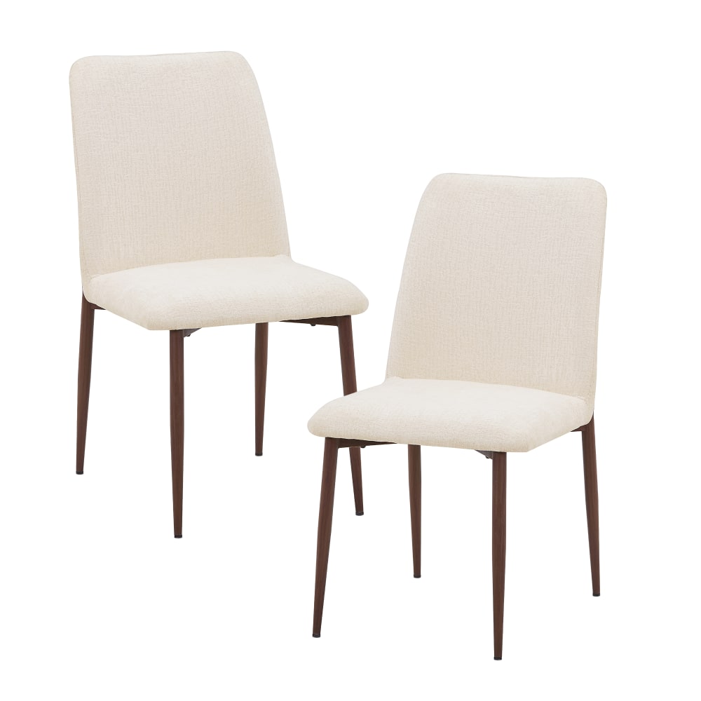 Lot de 2 chaises en tissu