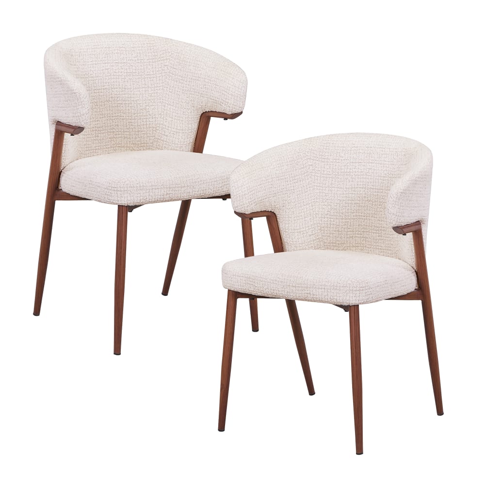 Lot de 2 chaises en tissu