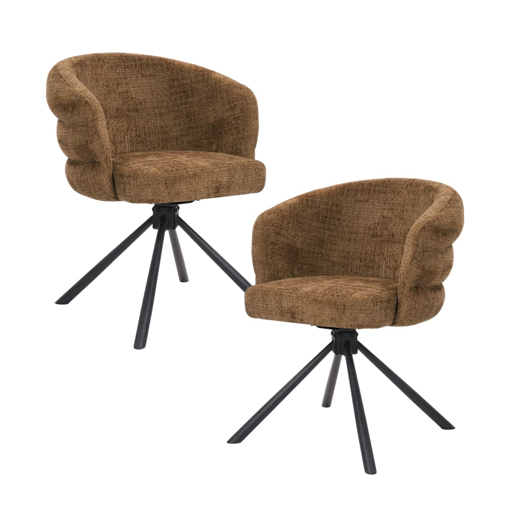 Lot de 2 chaises pivotantes