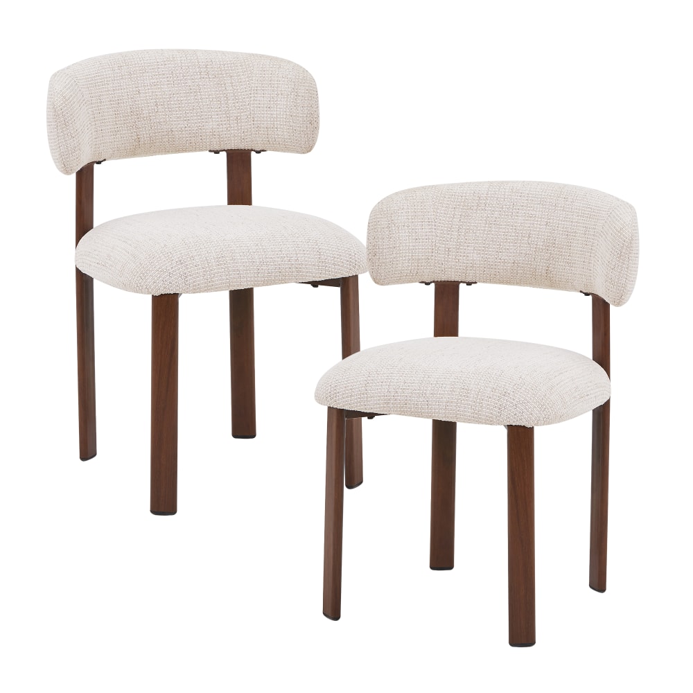 Lot de 2 chaises en tissu