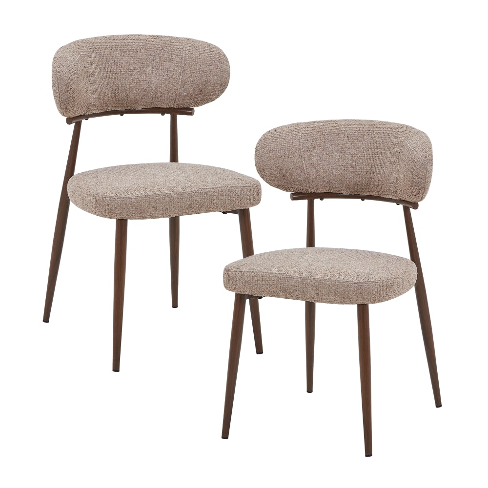 Lot de 2 chaises en tissu