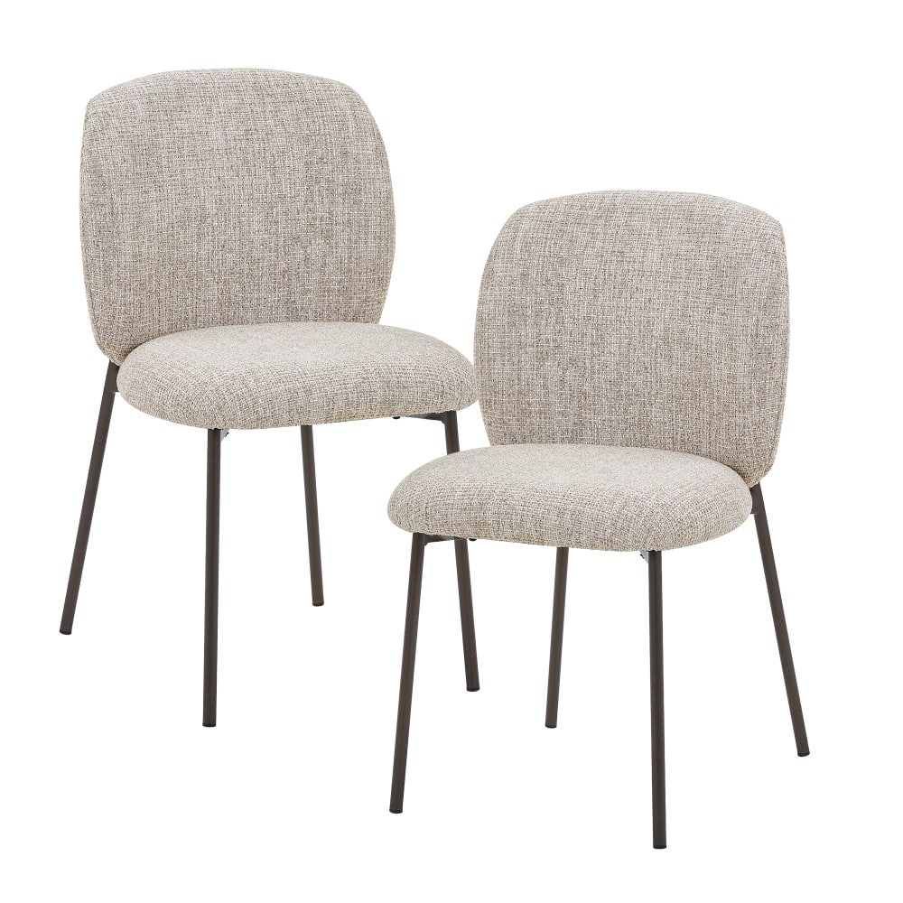 Lot de 2 chaises en tissu