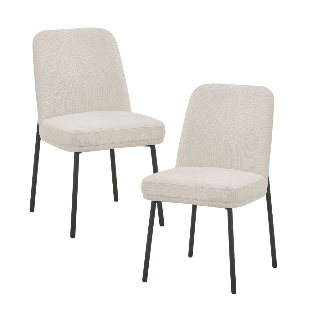 Lot de 2 chaises en tissu