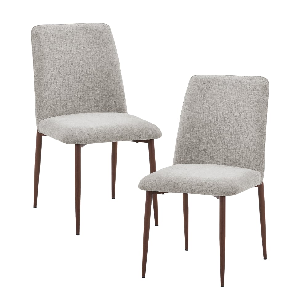 Lot de 2 chaises en tissu
