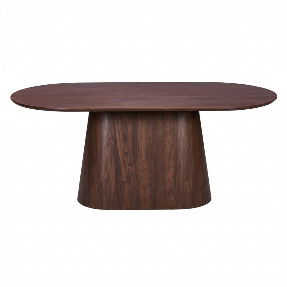 Table à manger effet bois  7 personnes