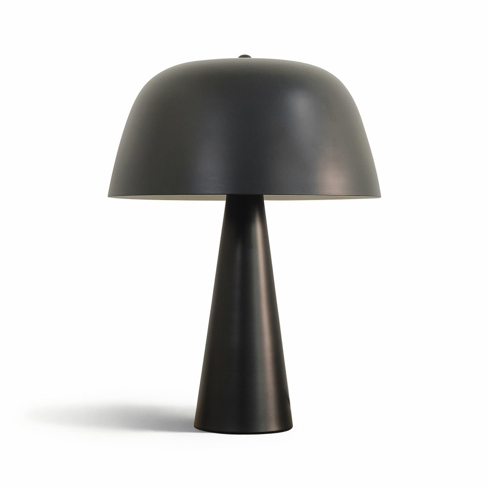 Lampe en métal mat noir