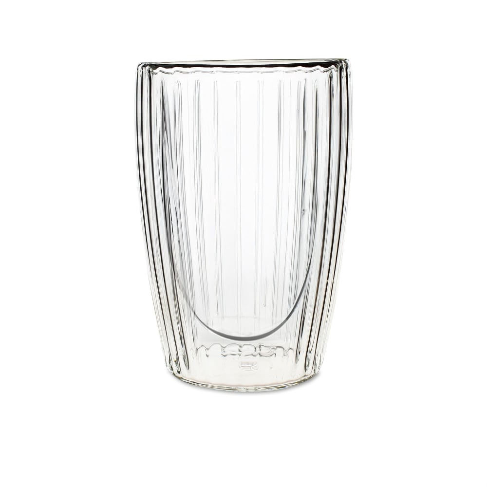 Lot de 2 tasses 35cl double paroi en verre borosilicate transparente - Maisons du Monde