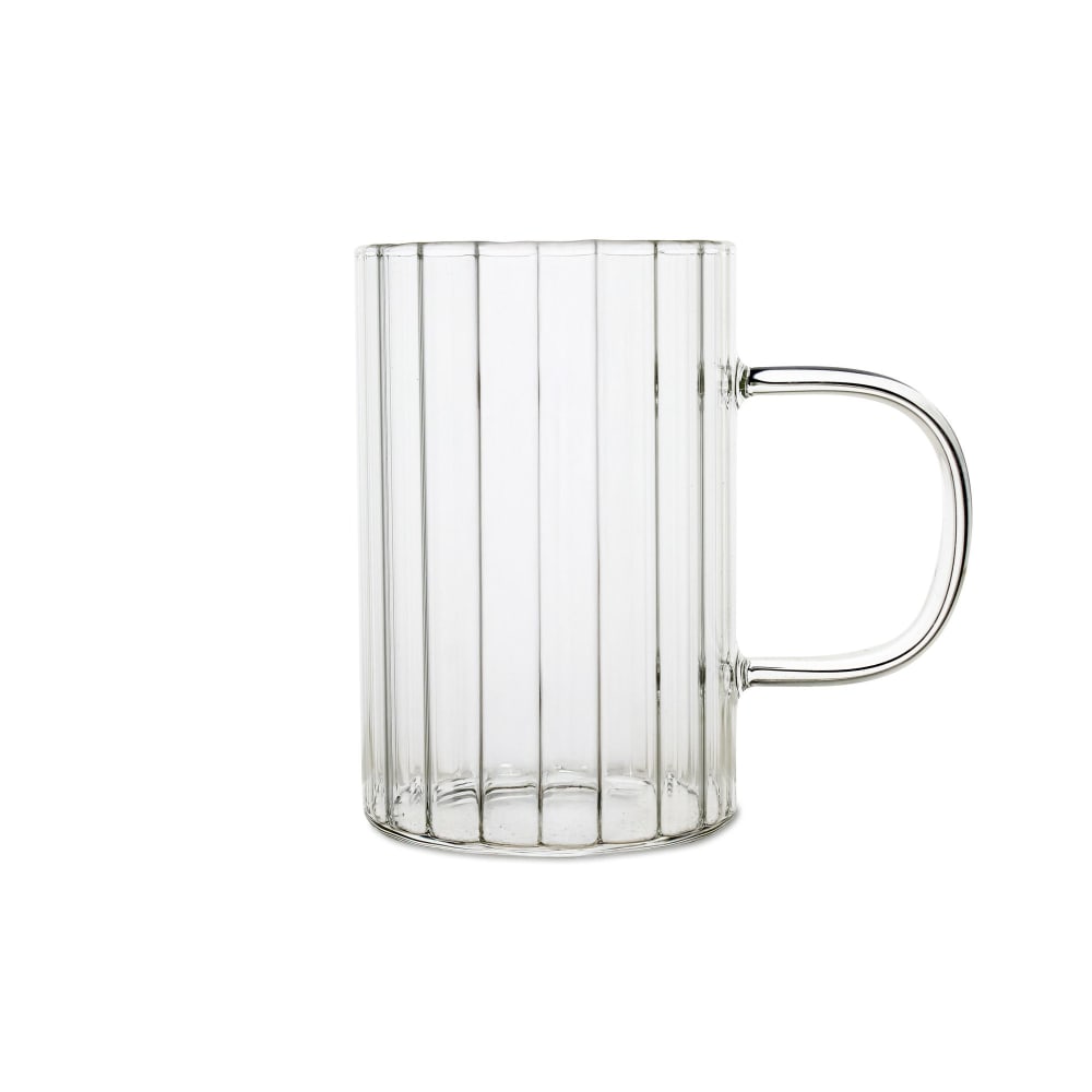 Lot de 2 tasses 25cl en verre borosilicate transparente avec anse - Maisons du Monde