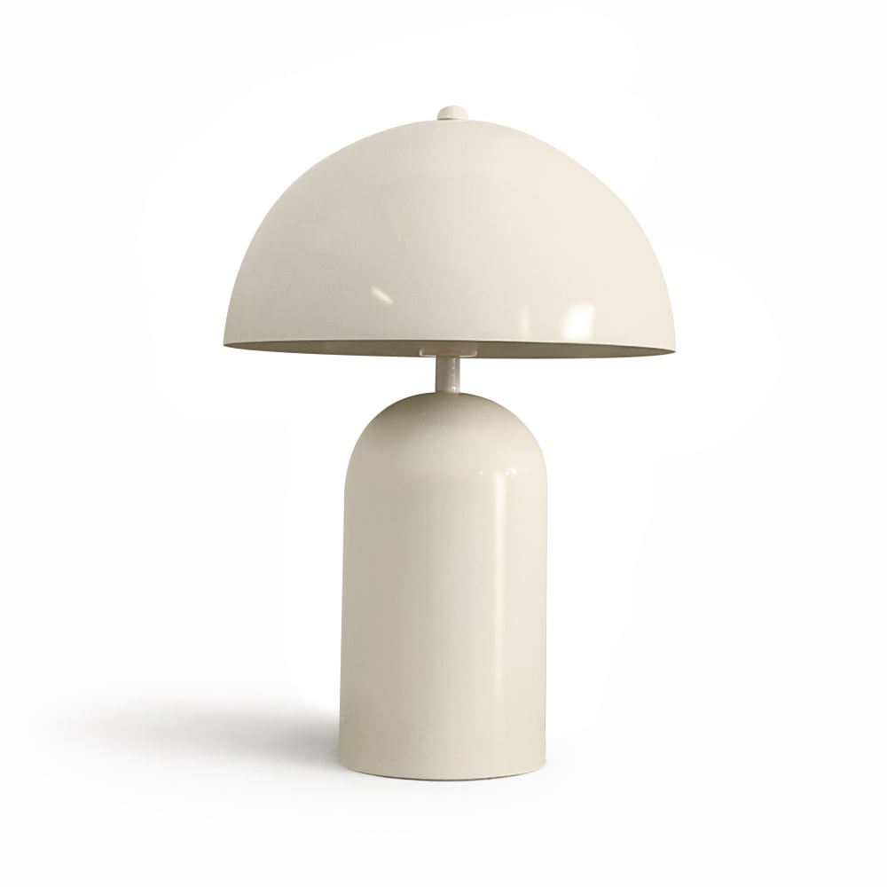 Lampe en métal écru