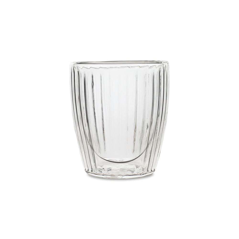 Lot de 2 tasses 12cl double paroi en verre borosilicate transparente - Maisons du Monde