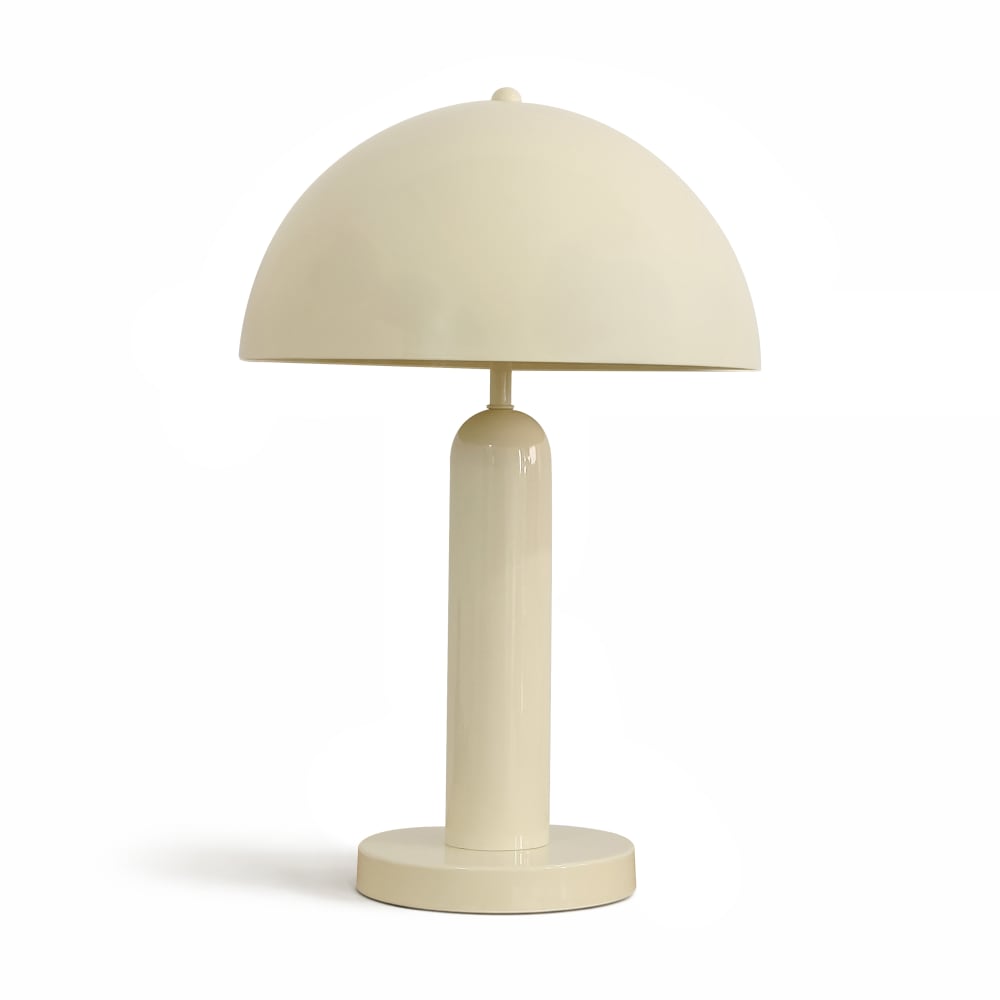 Lampe en métal crème