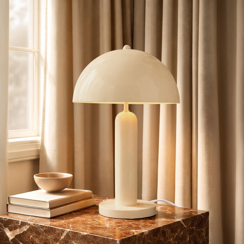 Lampe en métal crème — vue 4