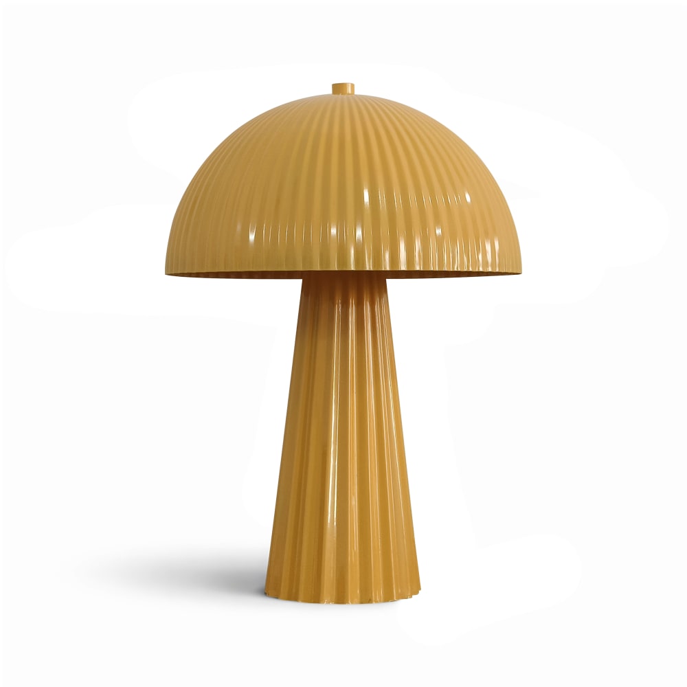 Lampe en métal safran