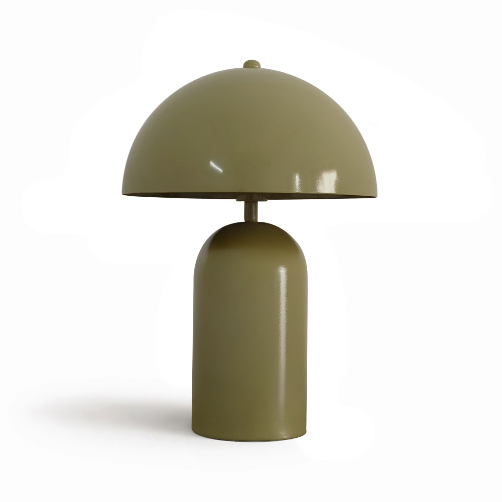 Lampe en métal verte