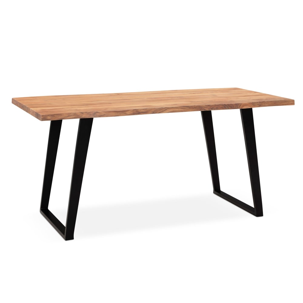 Esstisch 140 Cm Aus Akazie Massivholz, Braun