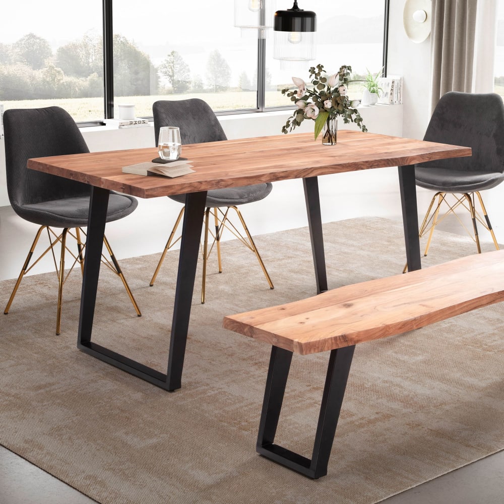 Esstisch 200 cm aus Akazie Massivholz, Braun - Maisons Du Monde