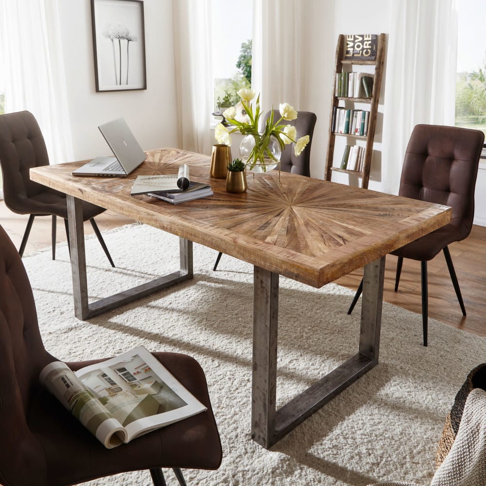 Esstisch 200 cm aus Mango Massivholz, Braun - Maisons Du Monde