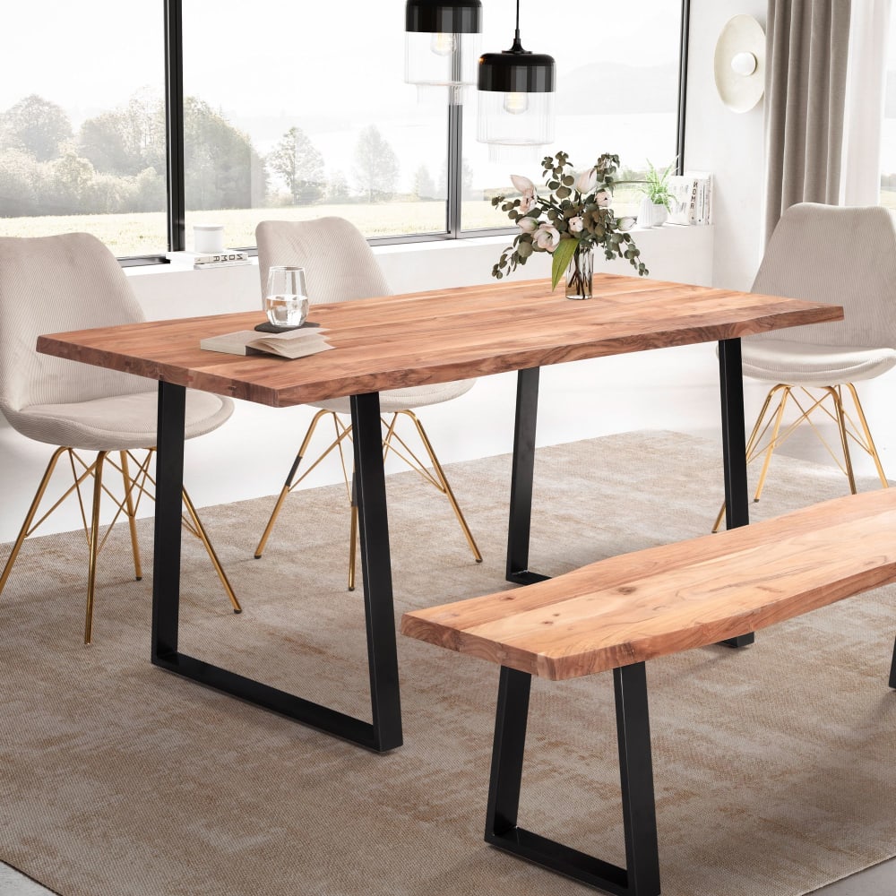 Esstisch 180 cm aus Akazie Massivholz, Braun - Maisons Du Monde