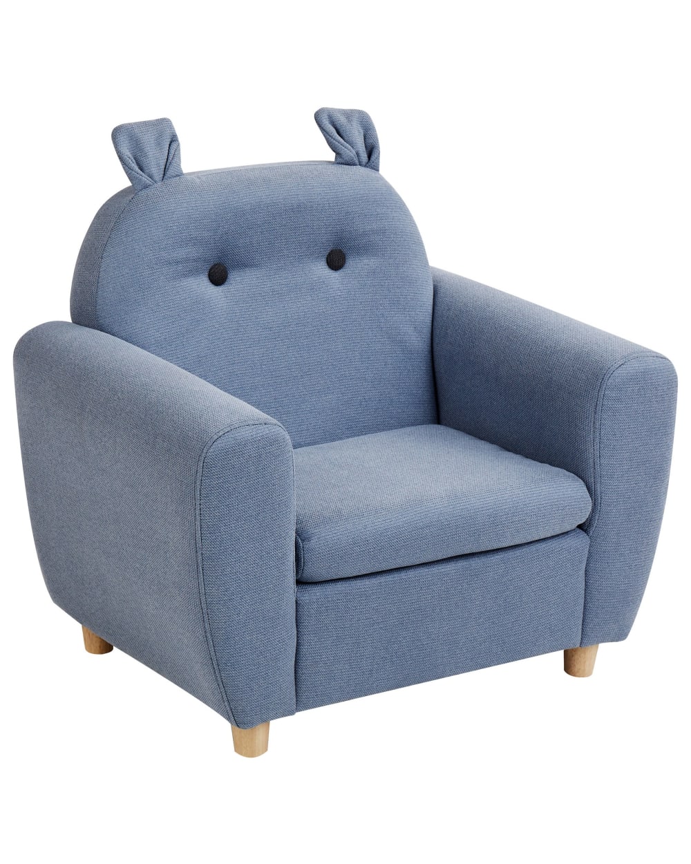Beliani Kindersessel aus Polyester 59cm, blau style modern Stoff Kinder