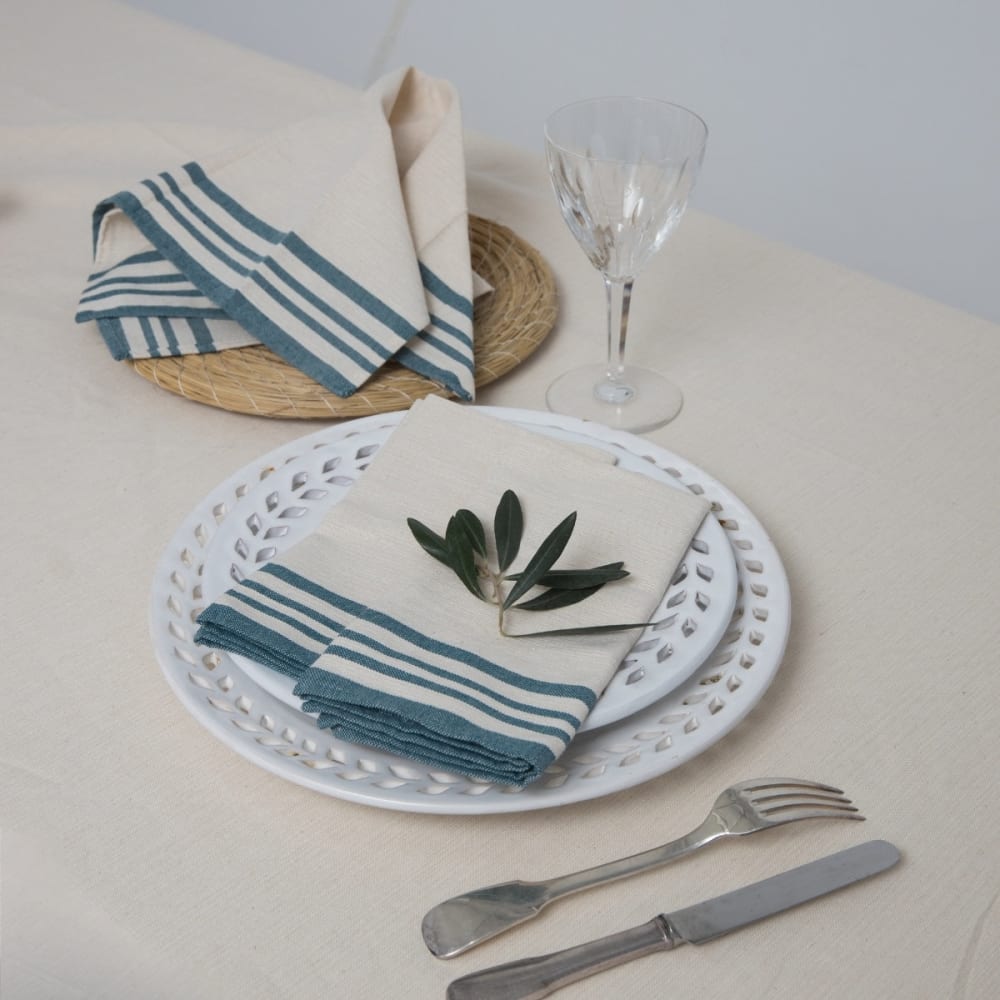 4er-set Stoffservietten aus Baumwolle 45x45 - Maisons Du Monde