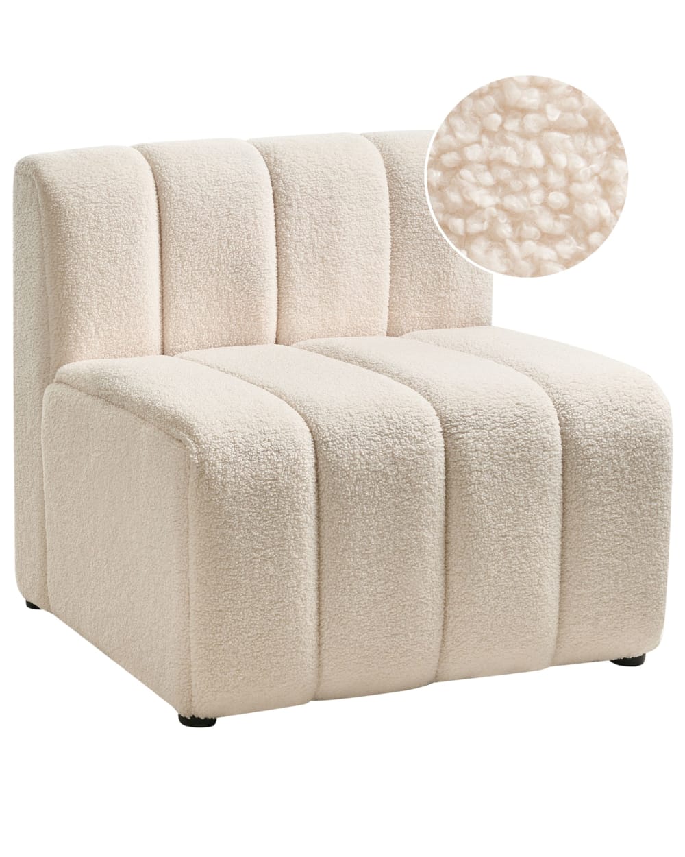 Sessel Aus Bouclé 76Cm, Beige