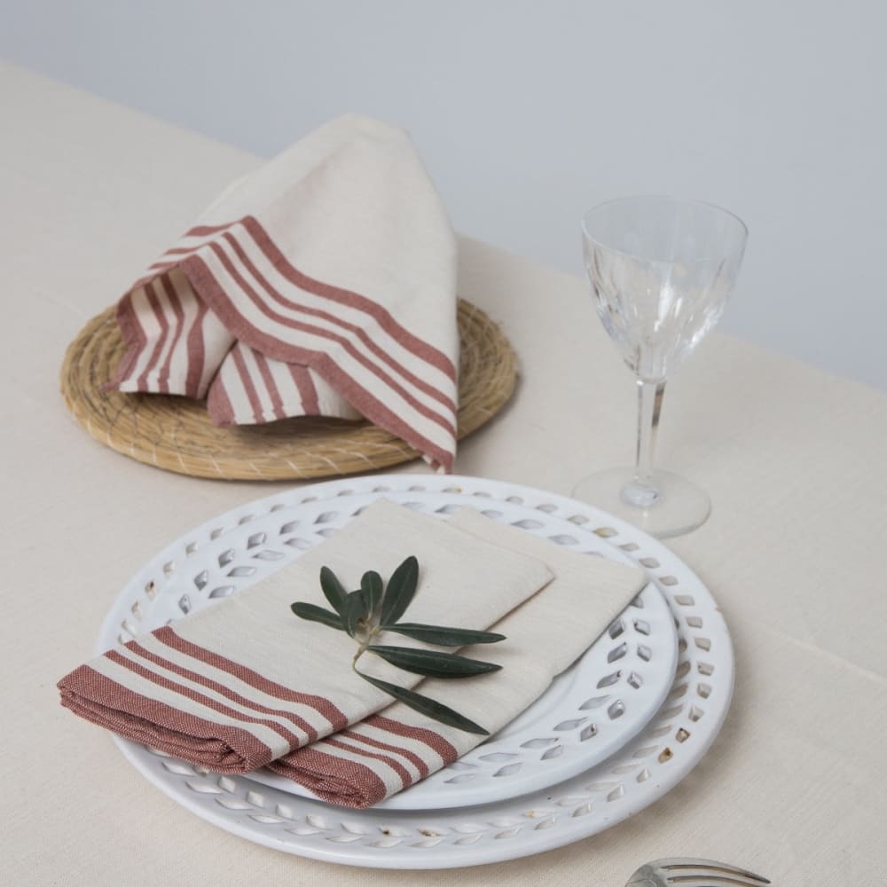 4er-set Stoffservietten aus Baumwolle 45x45 - Maisons Du Monde