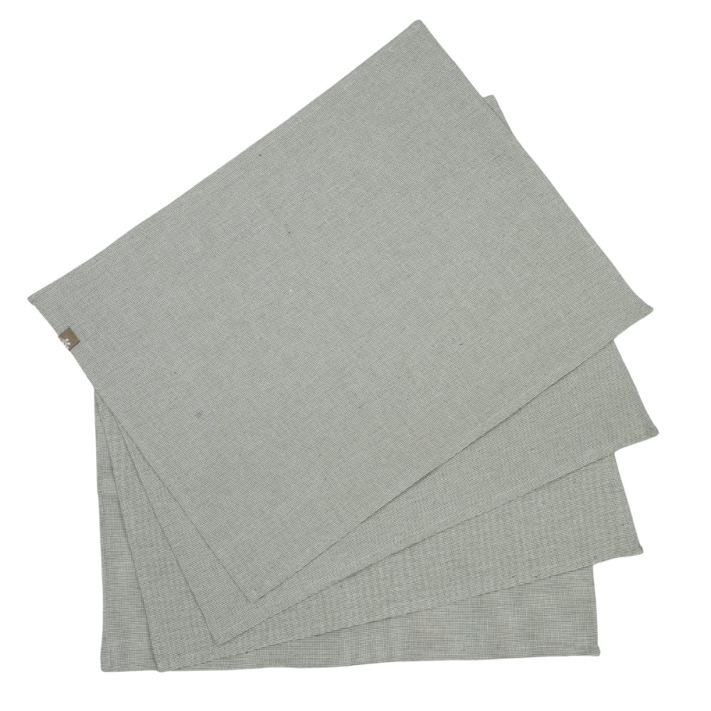 Set de table (x4) coton 35x50 vert olive