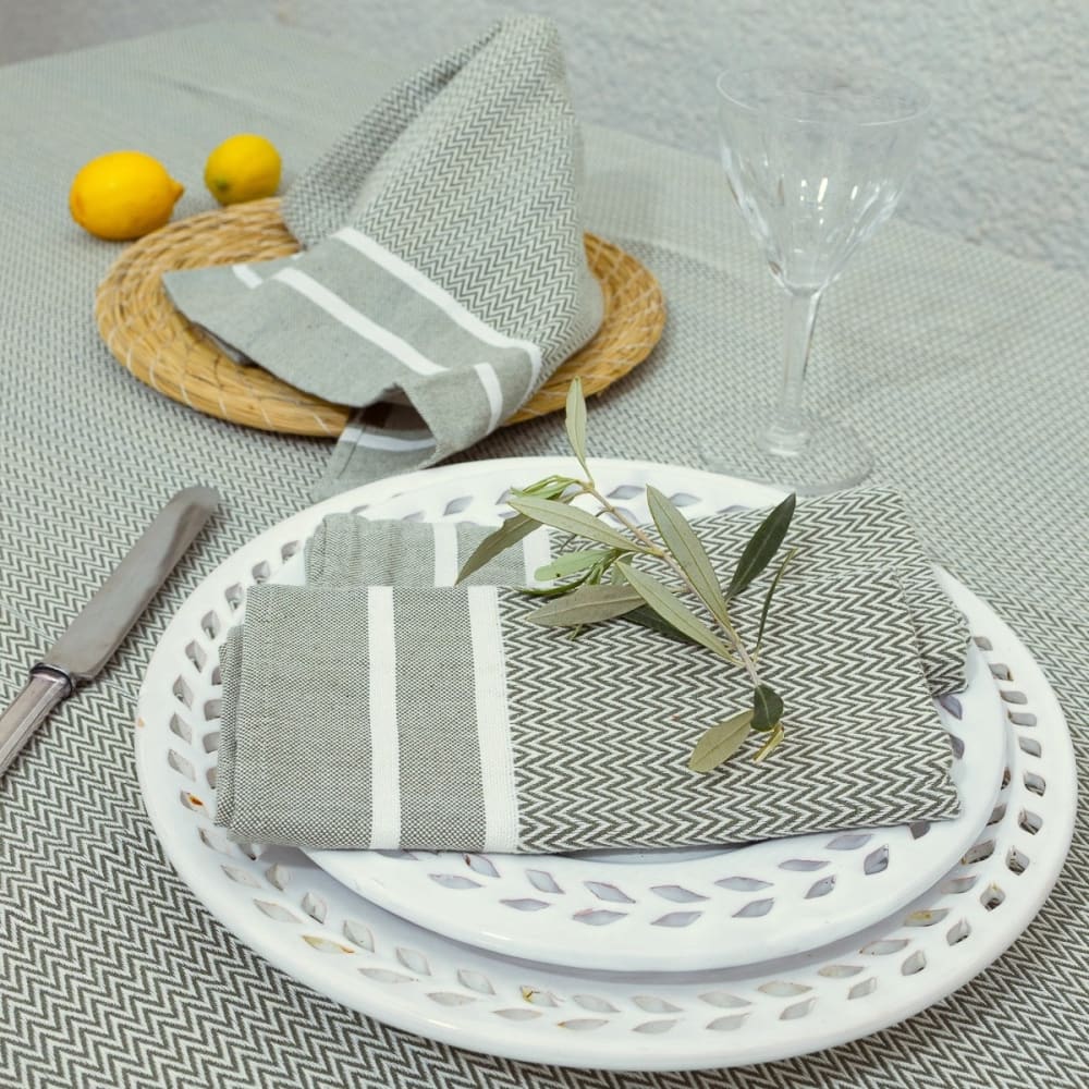 4er-set Stoffservietten aus Baumwolle 45x45 - Maisons Du Monde