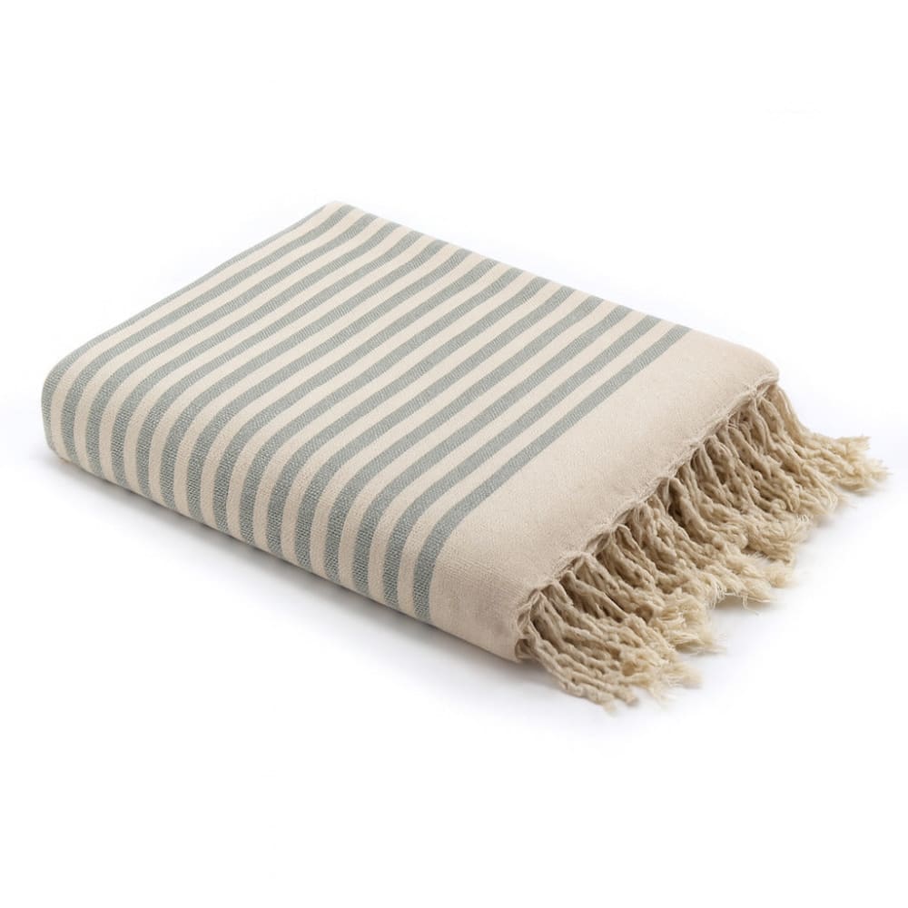 Fouta xxxl coton 200x300 vert d'eau