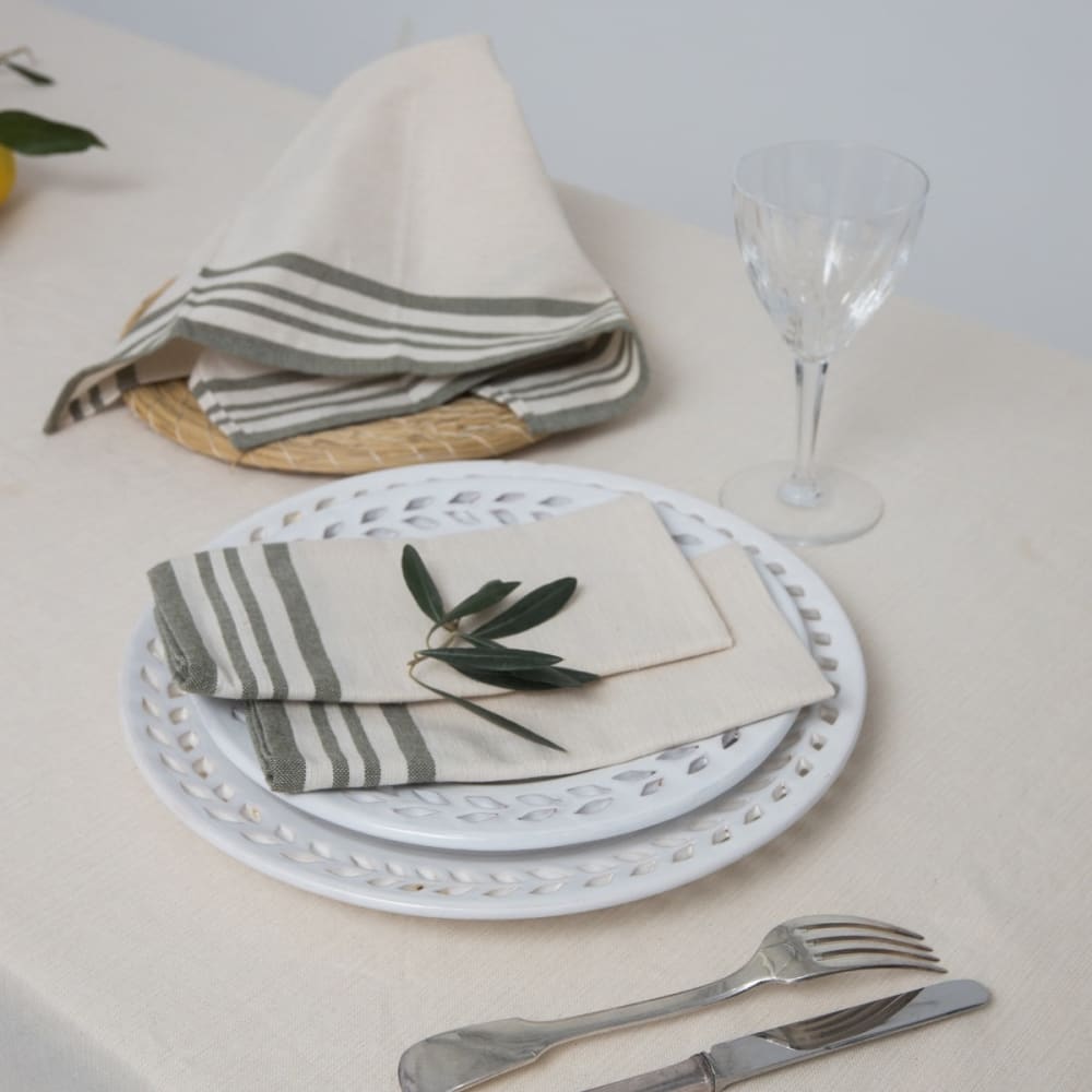 4er-set Stoffservietten aus Baumwolle 45x45 - Maisons Du Monde