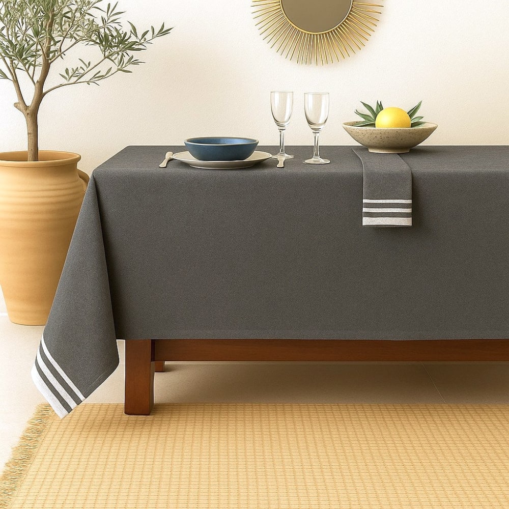 Nappe coton 150x250 noir