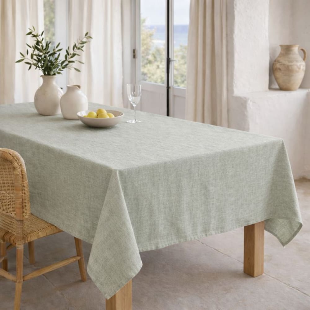 Tischdeckenset mit 4 Servietten aus Baumwolle 150x250 - Maisons