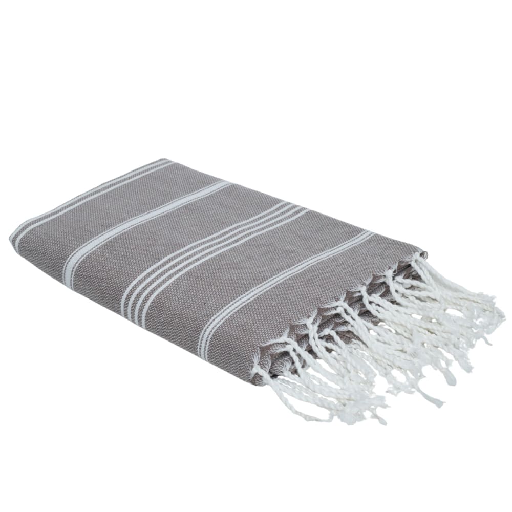 Fouta paréo coton 100x200 taupe